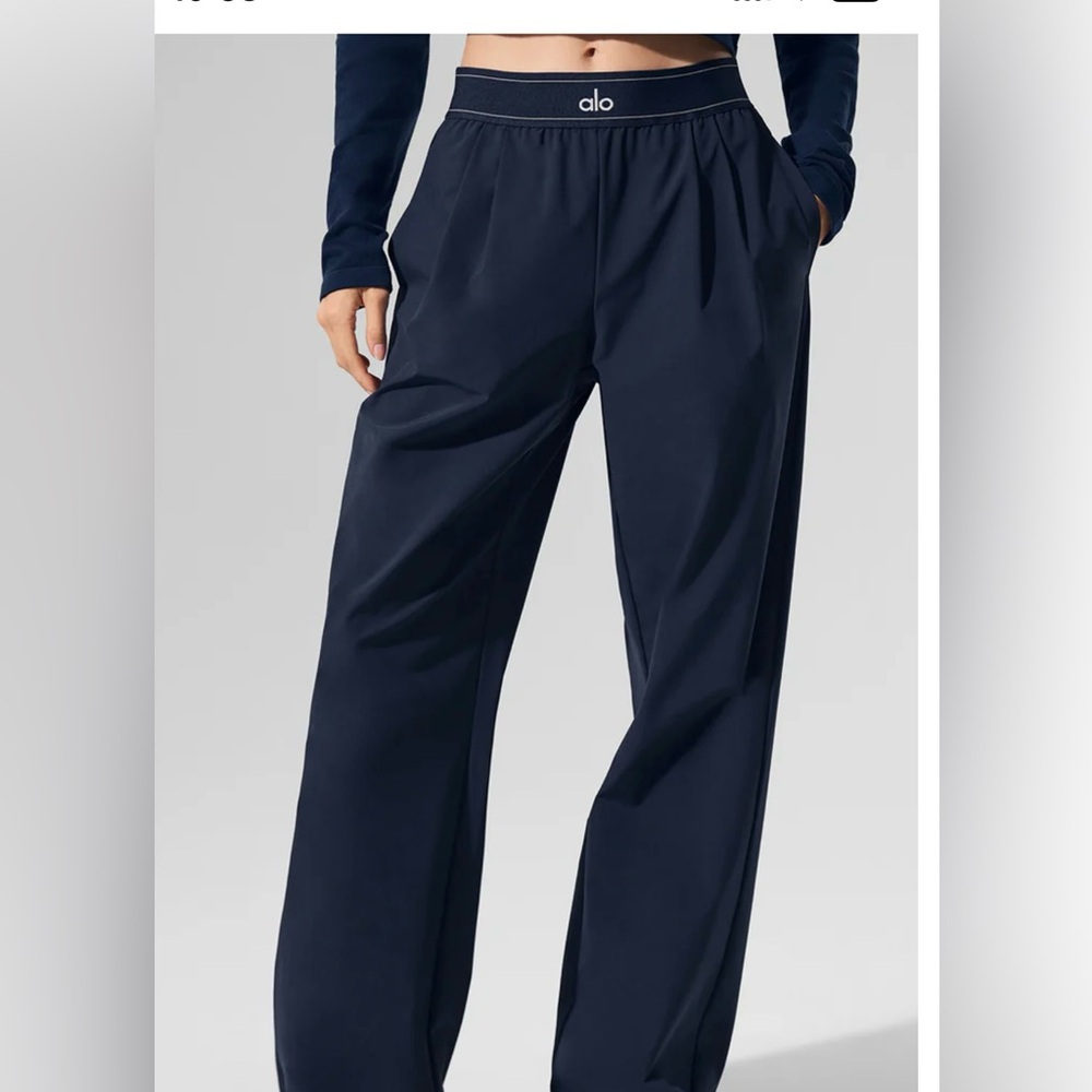 ALO Yoga Dark Blue Wide Leg Pants